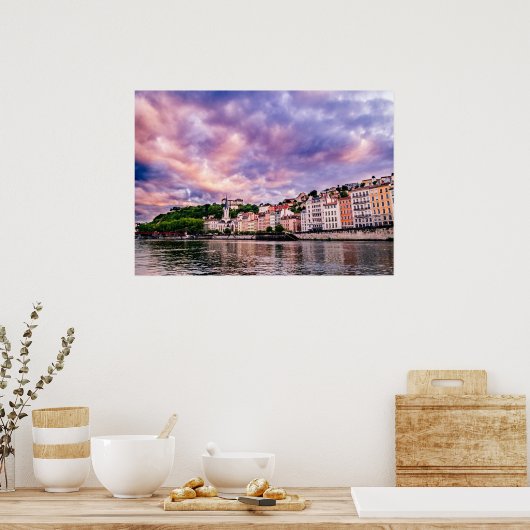 Lyon Frankrijk Poster (Keuken)