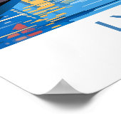 Lyon Frankrijk Reisprint Poster (Hoek)