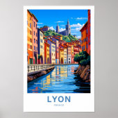 Lyon Frankrijk Reisprint Poster (Voorkant)