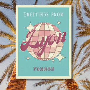 Lyon Frankrijk Retro  Partij Briefkaart