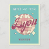 Lyon Frankrijk Retro  Partij Briefkaart (Voorkant)