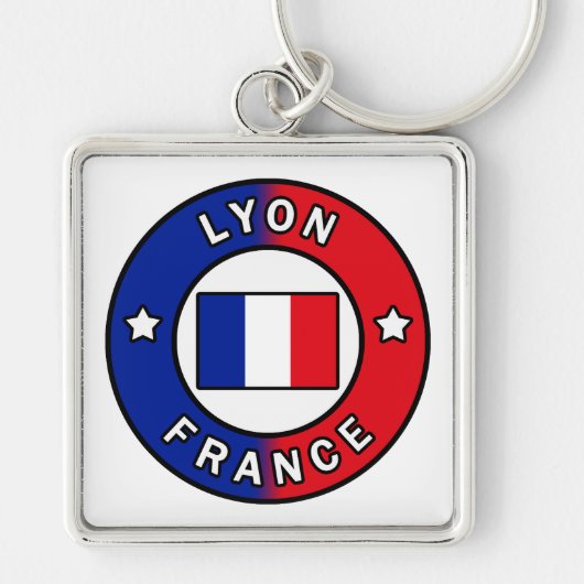 Lyon Frankrijk Sleutelhanger (Voorkant)