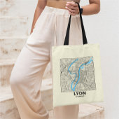 Lyon, Frankrijk, Stadsplatastas Tote Bag
