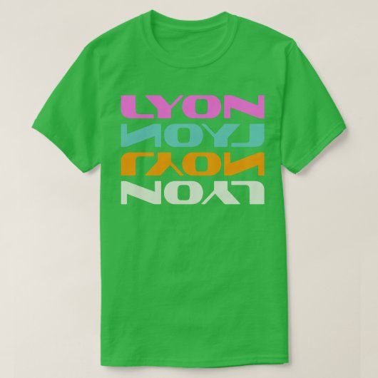 Lyon Frankrijk T-shirt (Design voorkant)