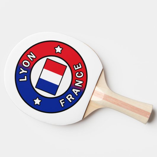 Lyon Frankrijk Tafeltennisbatje (Zijkant)