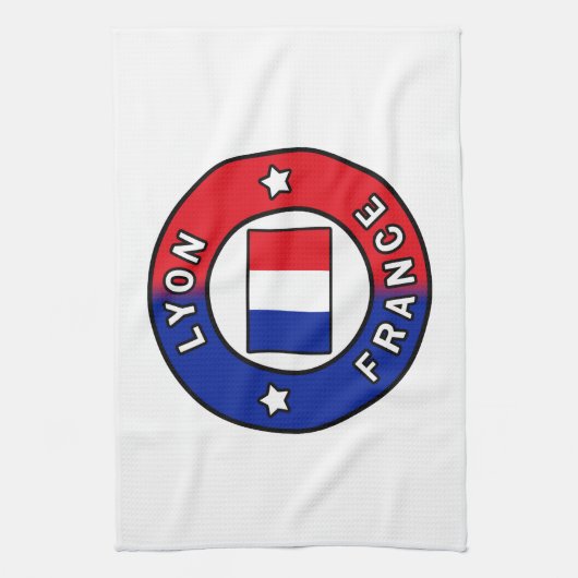 Lyon Frankrijk Theedoek (Verticaal)