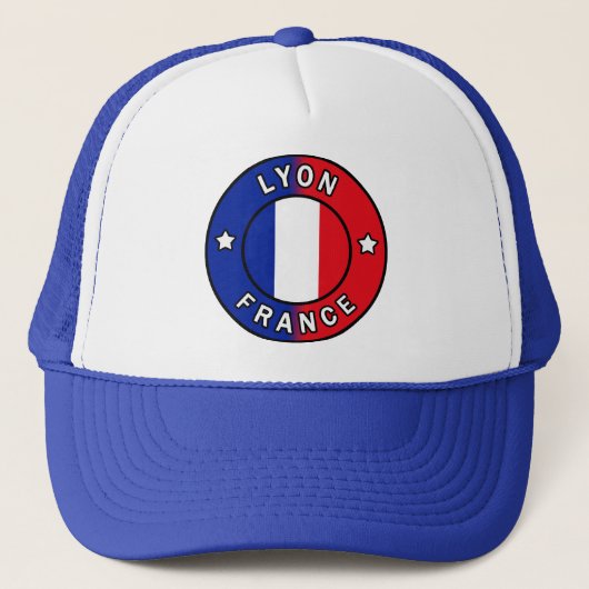 Lyon Frankrijk Trucker Pet (Voorkant)