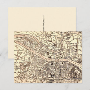 Lyon Frankrijk Vintage Kaart Ansichtkaart