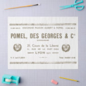  Lyon French Business Typography Wreaths Ti Tissuepapier (Craft)