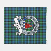 Lyon Hunting Clan Badge Tartan Pset Fleece Deken (Voorkant (Horizontaal))