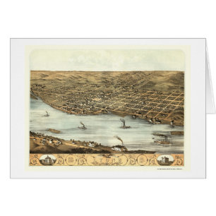 Lyon, IA Panorama Map - 1868