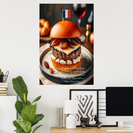 Lyon Luxe Burger 24x36 Poster (Thuiskantoor)