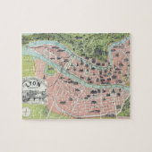 Lyon Monumental Map Garnier Freres Paris 1894 Legpuzzel (Horizontaal)