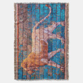 Lyon of Babylon woven jackard blanket Deken (Voorkant Verticaal)