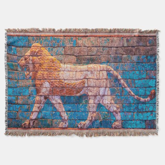 Lyon of Babylon woven jackard blanket Deken (Voorkant)