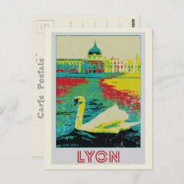 Lyon Rhône illustratie Frankrijk Briefkaart