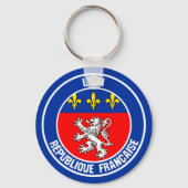 Lyon Round Emblem Sleutelhanger (Voorkant)