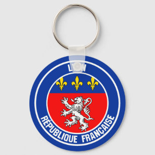 Lyon Round Emblem Sleutelhanger