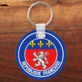 Lyon Round Emblem Sleutelhanger (Voorkant)