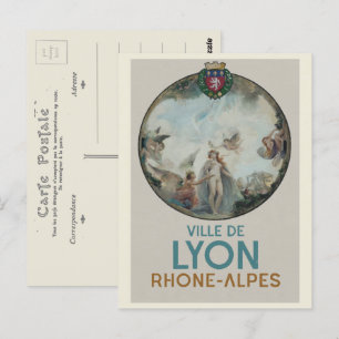 Lyon  schilderij Frankrijk Briefkaart