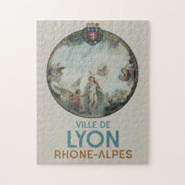 Lyon  schilderij Frankrijk Poster Legpuzzel