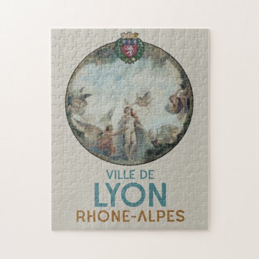 Lyon  schilderij Frankrijk Poster Legpuzzel (Verticaal)