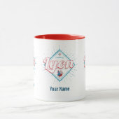 Lyon stad Frankrijk retro roster souvenir Mok (Midden)