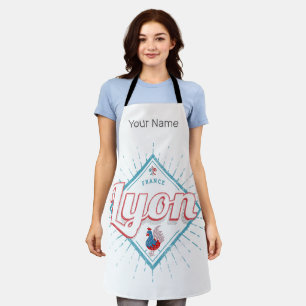 Lyon stad Frankrijk retro roster  souvenir Schort