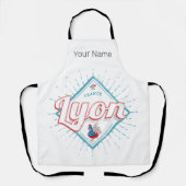 Lyon stad Frankrijk retro roster souvenir Schort (Voorkant)