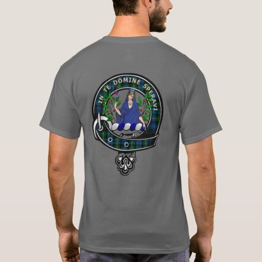 Lyon Tartan Clan Badge T-shirt (Achterkant)