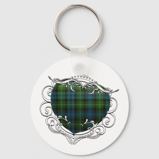 Lyon Tartan Heart Sleutelhanger (Voorkant)