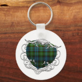 Lyon Tartan Heart Sleutelhanger (Voorkant)