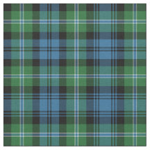 Lyon Tartan Patroon Blauw en Groen Iers Plaid