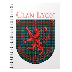 Lyon Tartan Scottish Play Lion Rampant Notitieboek