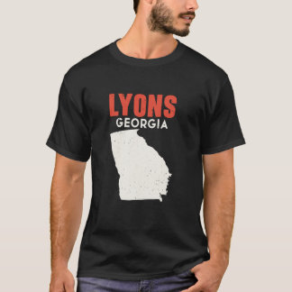 Lyons Georgia USA State America Travel Georgisch T-shirt