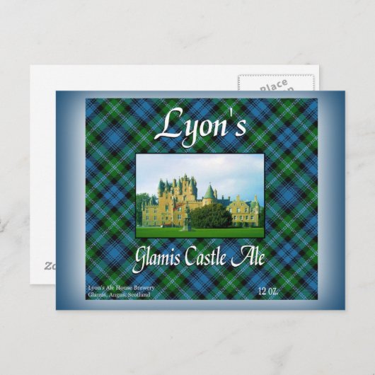 Lyon's Glamis Castle Ale Briefkaart (Voorkant / Achterkant)