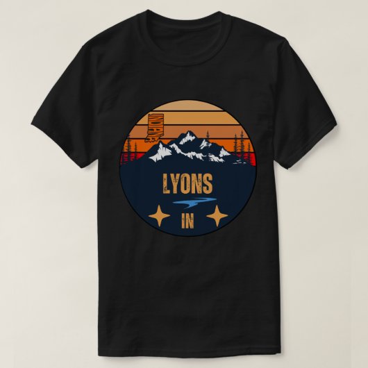 Lyons, Indiana T-shirt (Design voorkant)