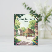 Lyons-la-Forêt Frankrijk Briefkaart (Staand voorkant)
