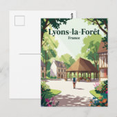 Lyons-la-Forêt Frankrijk Briefkaart (Voorkant / Achterkant)