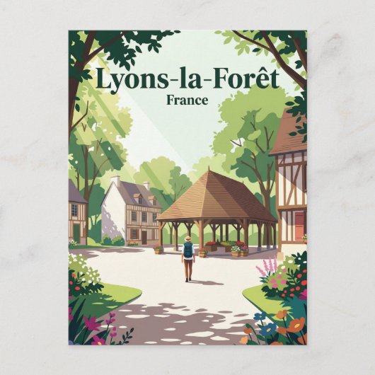 Lyons-la-Forêt Frankrijk Briefkaart (Voorkant)