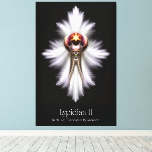 Lypidian II Fractal Art M2 Canvas Afdrukken (Insitu (Houten vloer))