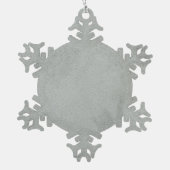 Lypidian II Fractal Art Pewter Snowflake Ornament (Achterkant)