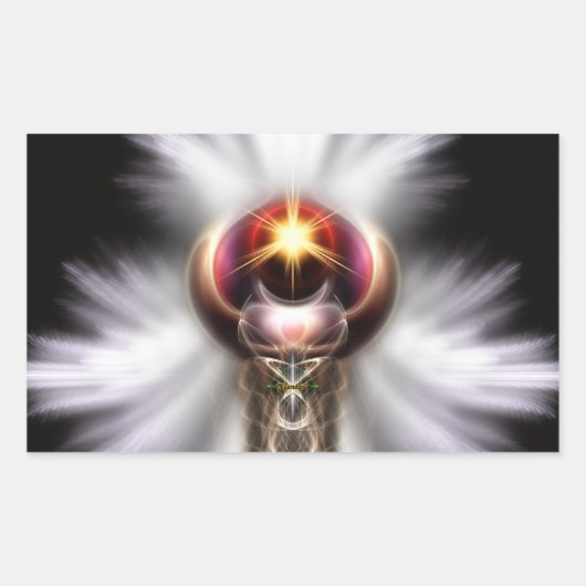 Lypidian II Fractal Art Rechthoekige Sticker (Voorkant)