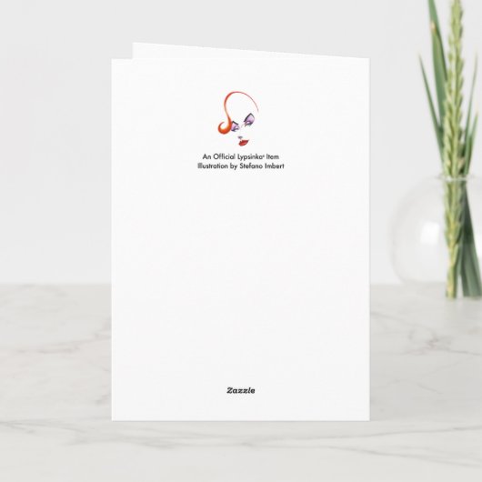 Lypsinka Holiday Kaart (Achterkant)