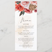 LYRA Bohemen Herfst Floral Dinner Menu Kaarten (Voorkant)