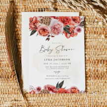 LYRA Bohemian Girl Herfst Floral Baby shower