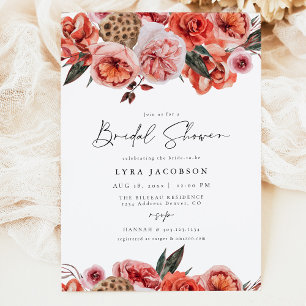 LYRA Bohemian Herfst Bloemen Vrijgezellenfeest Kaart
