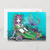 Lyra Gothic Mermaid Briefkaart (Voorkant / Achterkant)