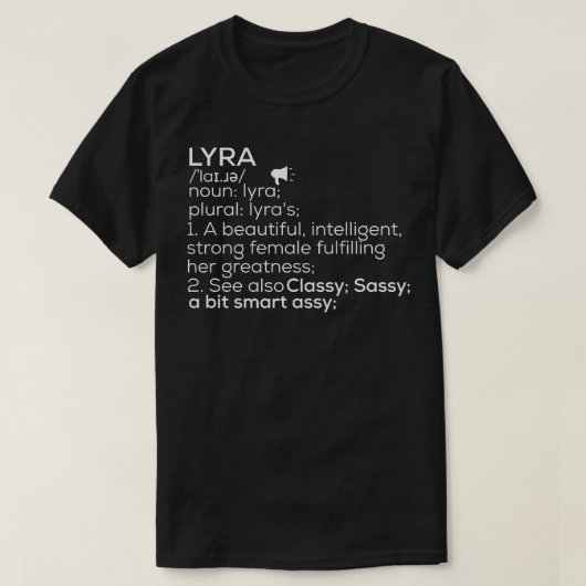 Lyra Naam Lyra Definitie Lyra Vrouw Naam Lyra Me T-shirt (Design voorkant)