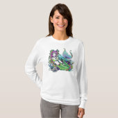 "Lyra" Rainbow Zee Scape Mermaid Shirt (Voorkant volledig)